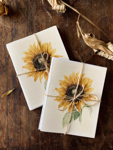 Sunflower note cards - Set of 5 Prints